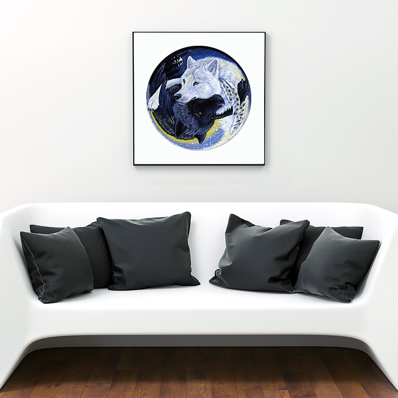 🔥Last Day 80% OFF-Black and White Wolf Puzzle