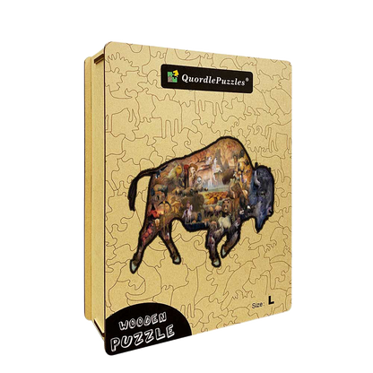 🔥LAST DAY 83% -Prairie Dweller Wooden Jigsaw Puzzle