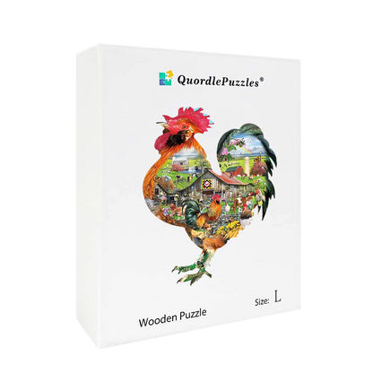 🔥LAST DAY 83% -Rule the roost Wooden Jigsaw Puzzle