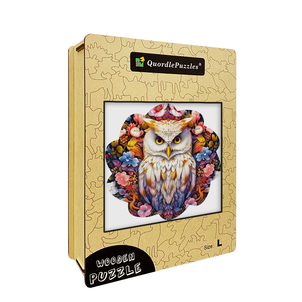 🔥LAST DAY 83% -Minimal Cute Baby Owl Wooden Jigsaw Puzzle