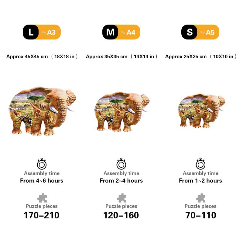 🔥LAST DAY 83% -Chesterman Elephant Wooden Jigsaw Puzzle