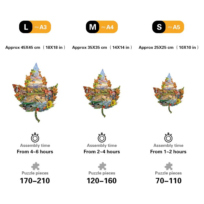 🔥LAST DAY 83% -Autumn Shoreline Wooden Jigsaw Puzzle