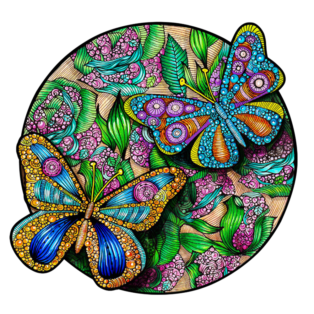 Beautiful Butterfly Wooden Jigsaw Puzzle