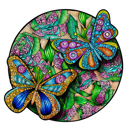 Beautiful Butterfly Wooden Jigsaw Puzzle