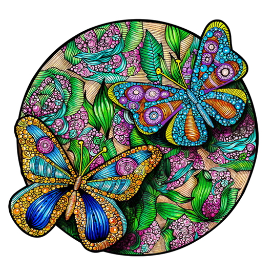 Beautiful Butterfly Wooden Jigsaw Puzzle