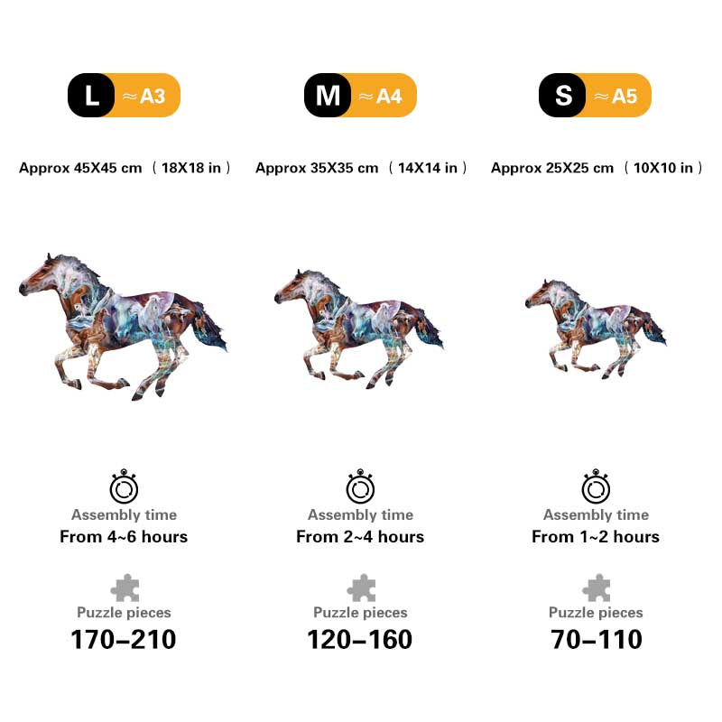 🔥LAST DAY 83% -The Mystery Of The Horse Wooden Jigsaw Puzzle