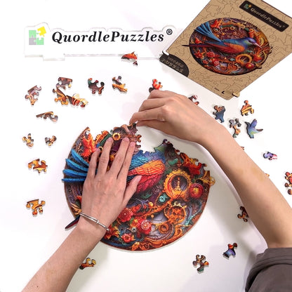 Bird and bloom 2 Wooden Jigsaw Puzzle