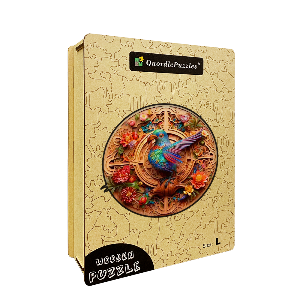 Bird and bloom 1 Wooden Jigsaw Puzzle