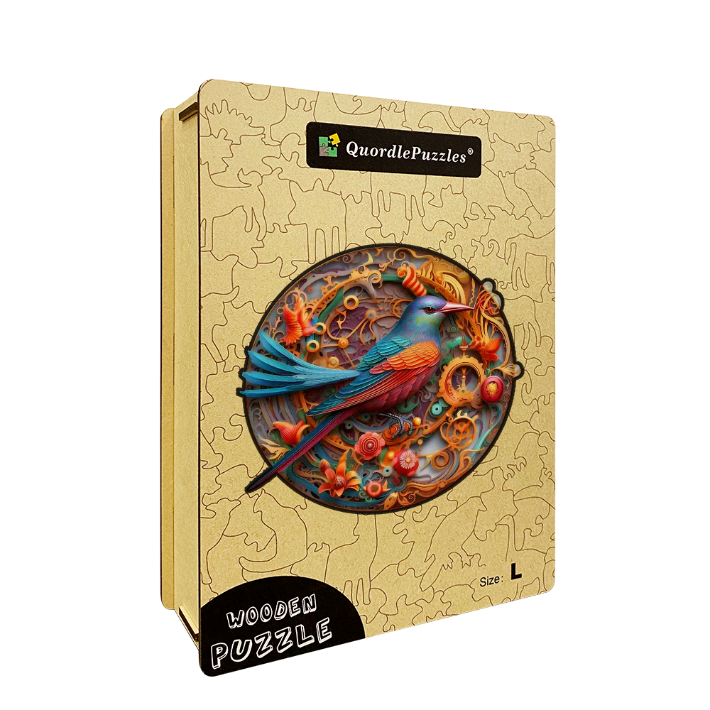 Bird and bloom 2 Wooden Jigsaw Puzzle