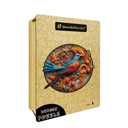 Bird and bloom 2 Wooden Jigsaw Puzzle