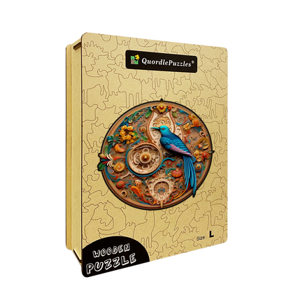 Bird and bloom 3 Wooden Jigsaw Puzzle