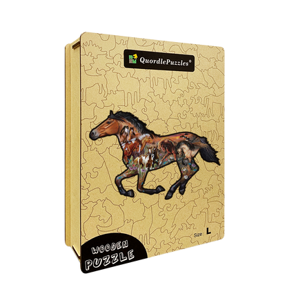 🔥LAST DAY 92% OFF-Pasture Sunset Wooden Jigsaw Puzzle