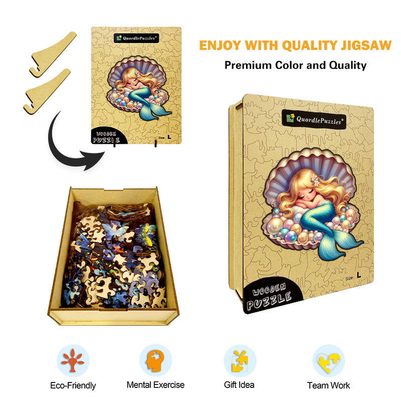 🔥LAST DAY 85% OFF - Mermaid Sleeping in Pearl Shell