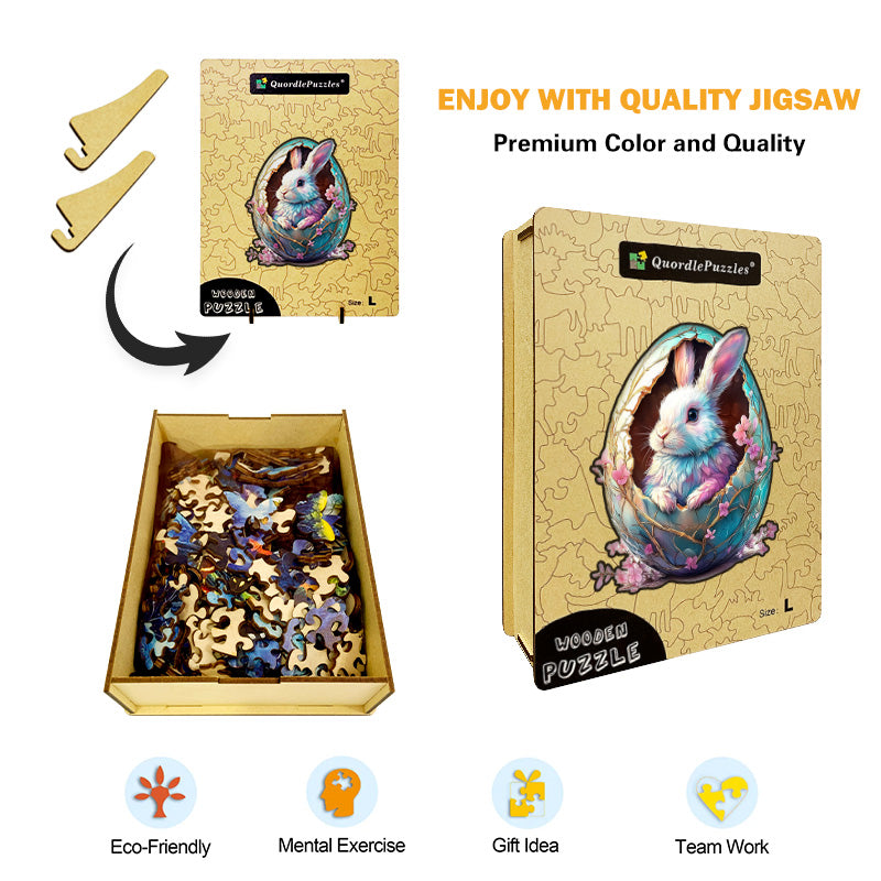 3D Magical Bunny Wooden Jigsaw Puzzle