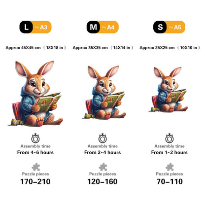 🔥LAST DAY 85% OFF - Cute Rabbit Reading Book