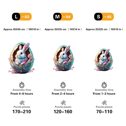 3D Magical Bunny Wooden Jigsaw Puzzle