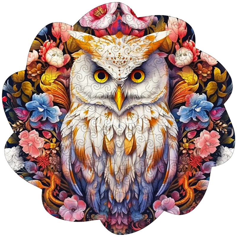 🔥LAST DAY 83% -Minimal Cute Baby Owl Wooden Jigsaw Puzzle