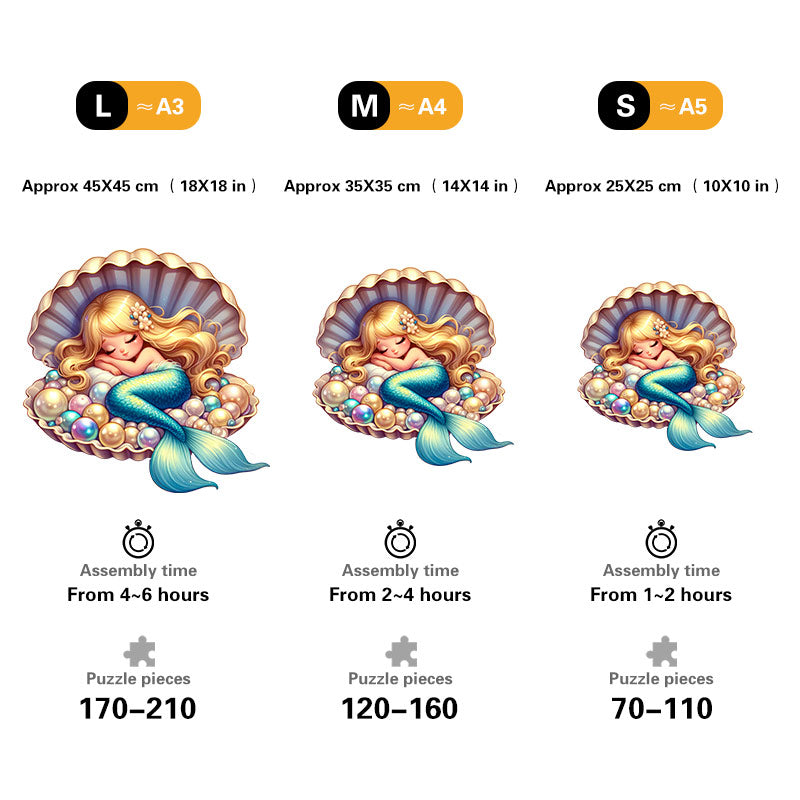 🔥LAST DAY 85% OFF - Mermaid Sleeping in Pearl Shell