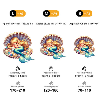 🔥LAST DAY 85% OFF - Mermaid Sleeping in Pearl Shell