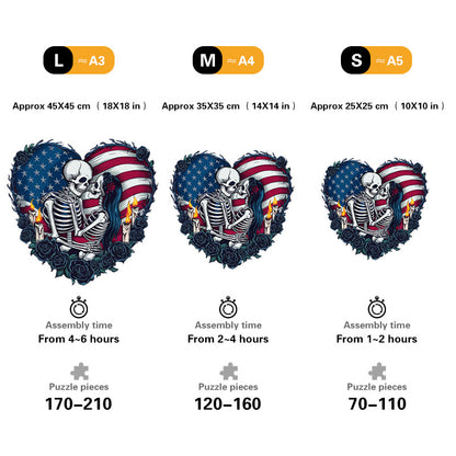 🔥LAST DAY 85% OFF - American Flag Gothic Heart