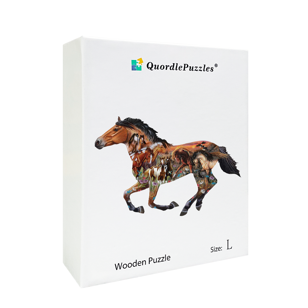 🔥LAST DAY 92% OFF-Pasture Sunset Wooden Jigsaw Puzzle