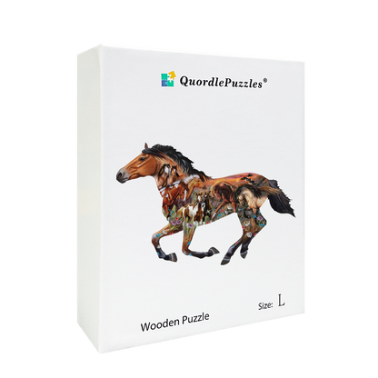 🔥LAST DAY 92% OFF-Pasture Sunset Wooden Jigsaw Puzzle