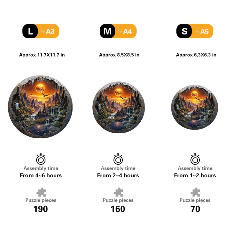 3D Dragon Realm Wooden Jigsaw Puzzle