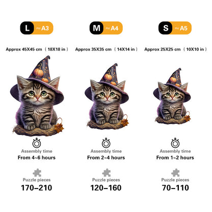 🔥LAST DAY 85% OFF - Cute Kitten and Halloween Pumpkin