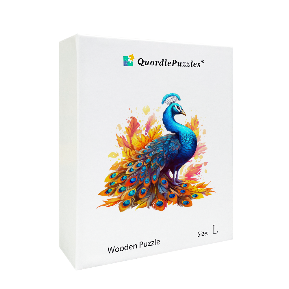 🔥LAST DAY 96% OFF-Striking peacock Wooden Jigsaw Puzzle