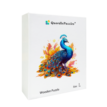 🔥LAST DAY 96% OFF-Striking peacock Wooden Jigsaw Puzzle