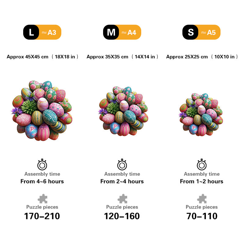 3D Easter Wreath Wooden Jigsaw Puzzle