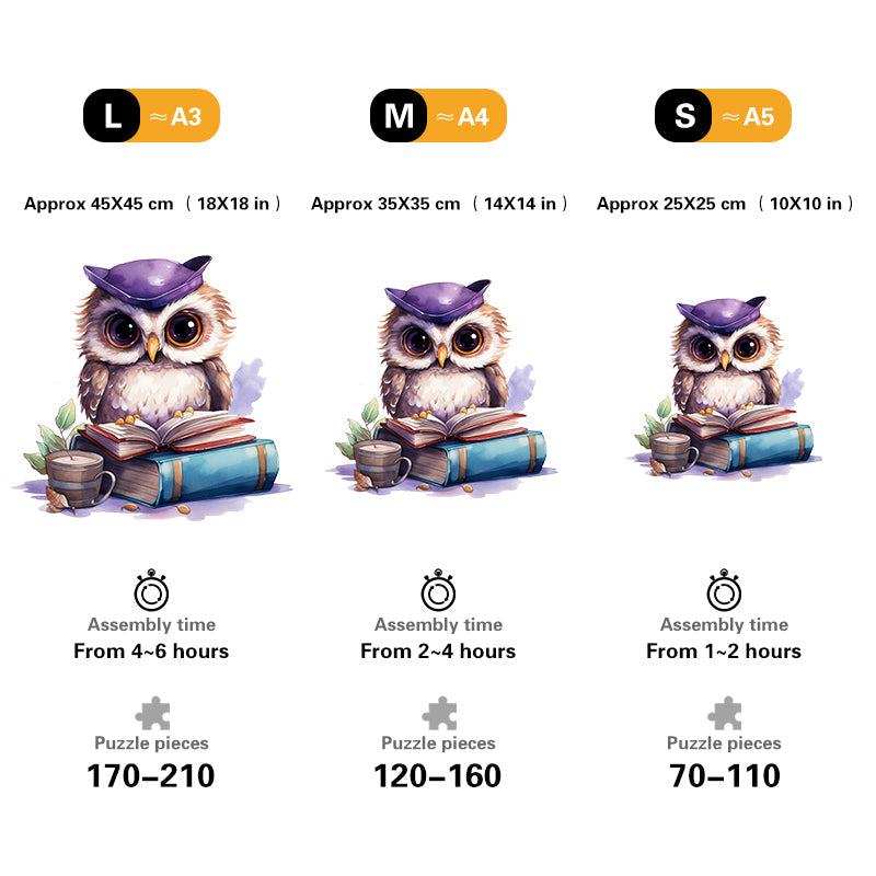 🔥LAST DAY 92% -Owl reading a book publication cartoon animal