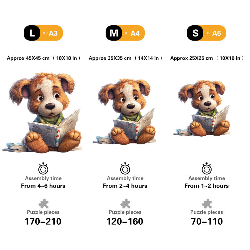 🔥LAST DAY 85% OFF -  Cute Dog Reading Book