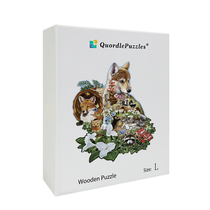 🔥LAST DAY 83% -Wolf Face Wooden Jigsaw Puzzle