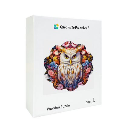 🔥LAST DAY 83% -Minimal Cute Baby Owl Wooden Jigsaw Puzzle