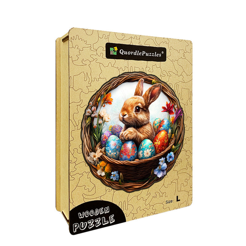 3D Fluffy Bunny Wooden Jigsaw Puzzle