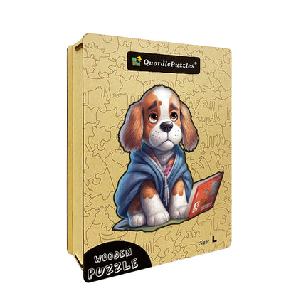 🔥LAST DAY 85% OFF - Cute Puppy Reading a Book