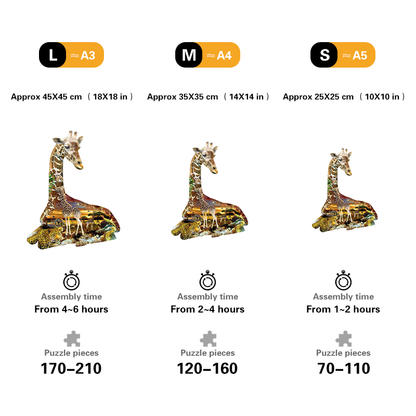 🔥LAST DAY 91% OFF-African Spots Wooden Jigsaw Puzzle