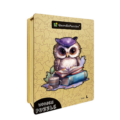 🔥LAST DAY 92% -Owl reading a book publication cartoon animal