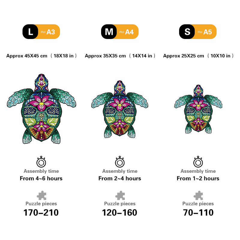 Turtle Sage Wooden Jigsaw Puzzle