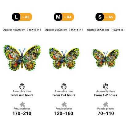 Butterfly Meadow Wooden Jigsaw Puzzle