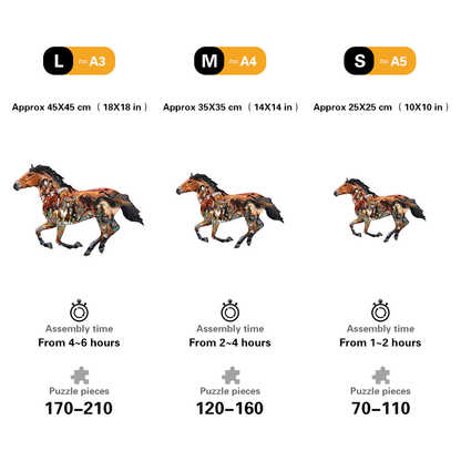 🔥LAST DAY 92% OFF-Pasture Sunset Wooden Jigsaw Puzzle