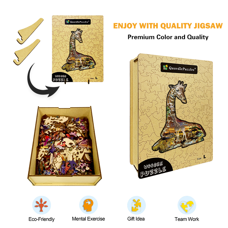 🔥LAST DAY 91% OFF-African Spots Wooden Jigsaw Puzzle