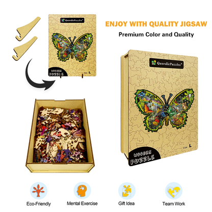 Butterfly Meadow Wooden Jigsaw Puzzle
