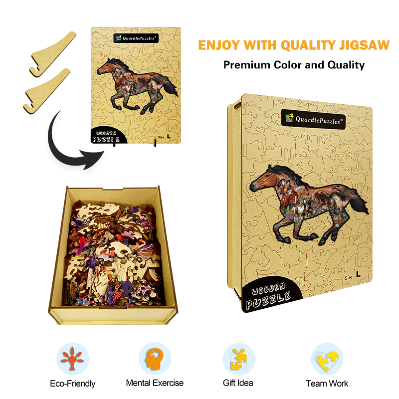 🔥LAST DAY 92% OFF-Pasture Sunset Wooden Jigsaw Puzzle