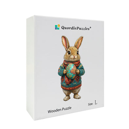 3D Upright Bunny Wooden Jigsaw Puzzle
