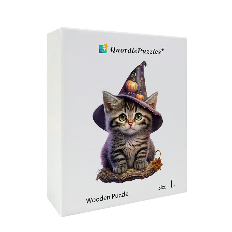 🔥LAST DAY 85% OFF - Cute Kitten and Halloween Pumpkin