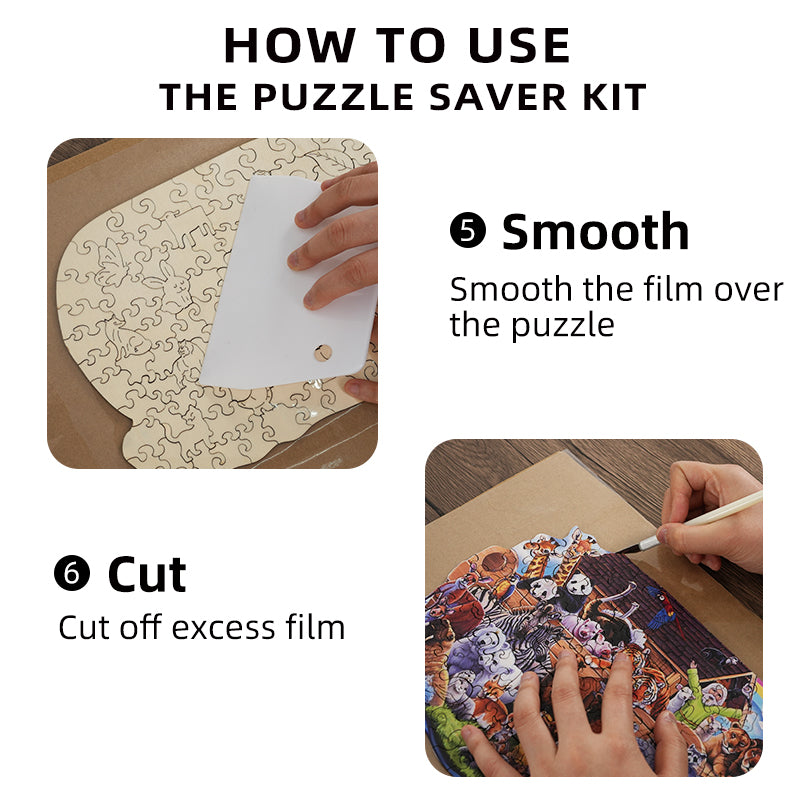 Set for mounting puzzles