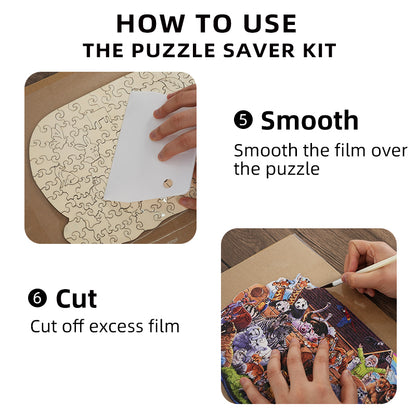 Set for mounting puzzles