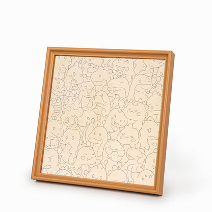 Little Dragon - Wooden Coloring Puzzle